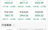 A股收评：指数放量大跌！沪指跌2.45%，创指、北证50跌逾4%，锂矿、锂电股跌停潮，江龙船艇涨超14%！近5100股下跌成交1.98万亿放量2610亿