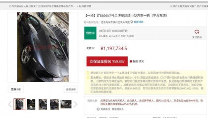 大连涉恶老板王振国豪车被拍，700万兰博基尼仅119万起拍