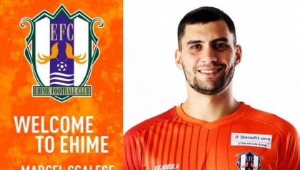 官方：前泰山外援马塞尔加盟J2球队爱媛FC，将身披3号球衣