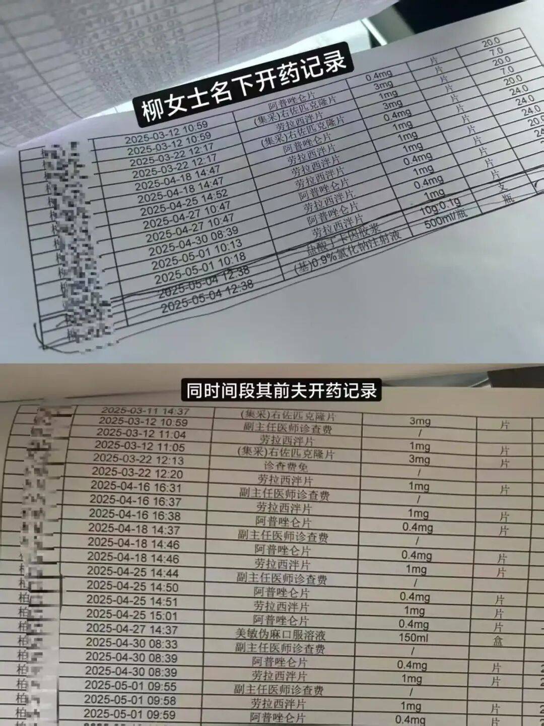 陕西一女出租司机前夫用其就诊卡开精神类药物;医院:已约谈医生