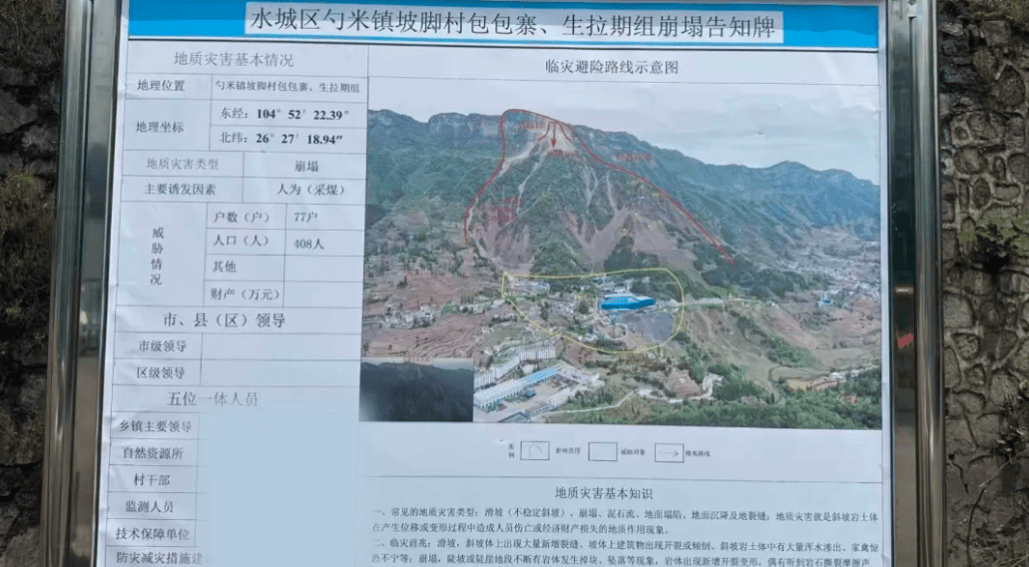 “采煤致山体开裂，村民搬迁难” 贵州一地通报：正开展工程治理和避险搬迁安置工作